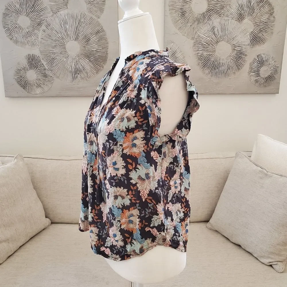 Lovestich Mimi Flutter Sleeve Top sz Xs
